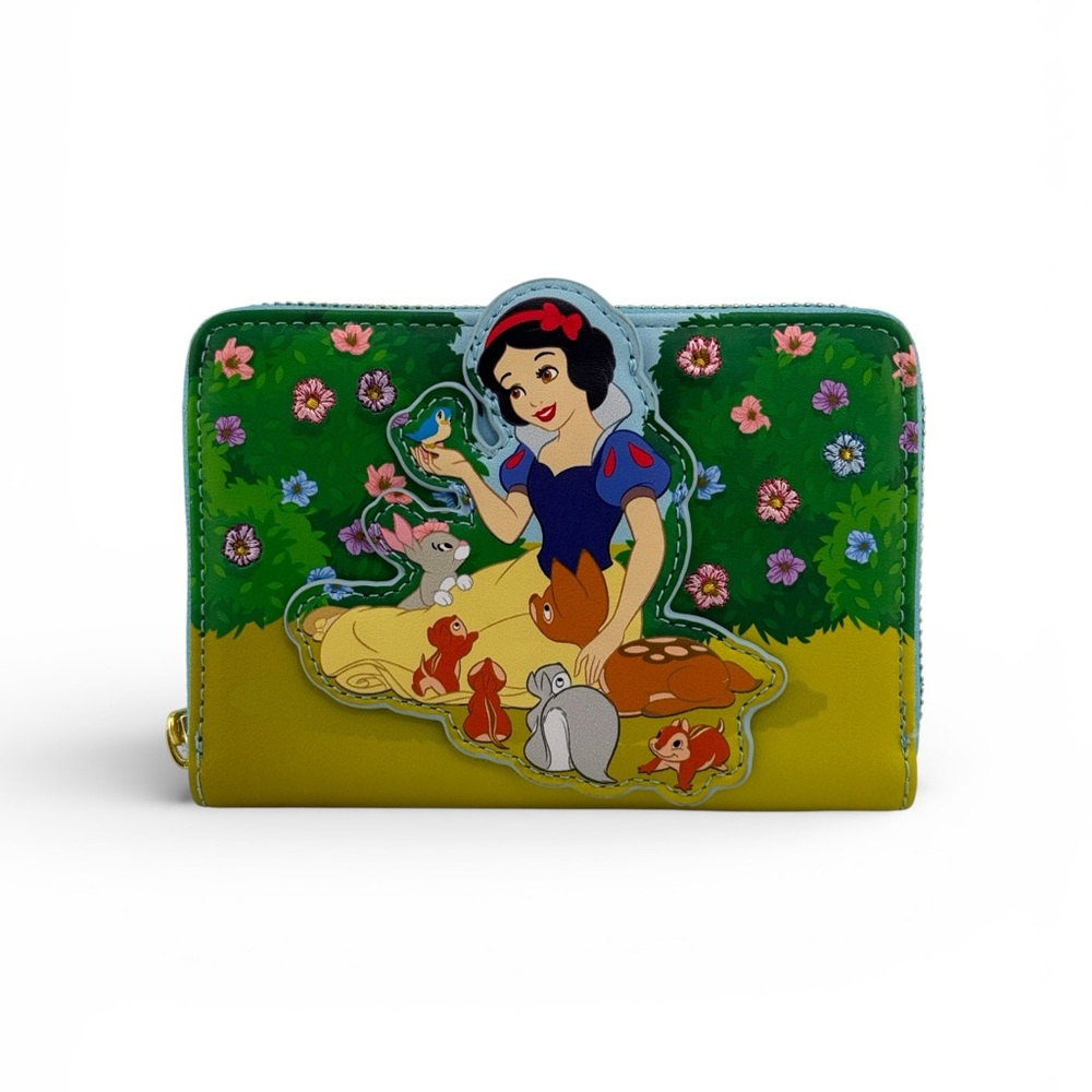 Loungefly Disney Snow White and the Seven Dwarfs Forest Animals Zip Wallet